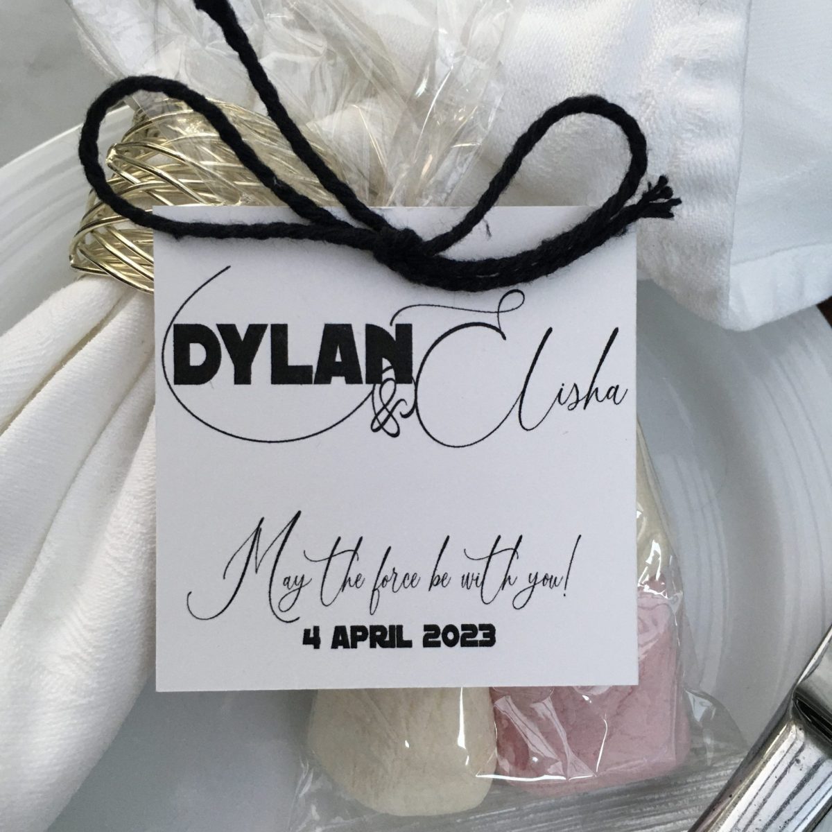 Gift Vegan Favours with Tags